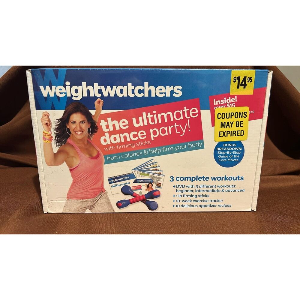 Weight Watchers The Ultimate Dance Party DVD With Firming Stick New